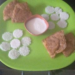 A picture of Rajgira stuff poori.