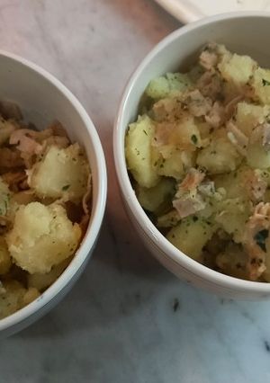Una foto de Papas a la provenzal con jamón