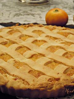 Una foto de Crostata con mermelada de mandarina