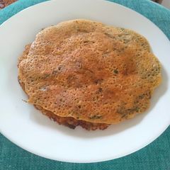 A picture of Spring onion oats chilla.