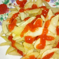 A picture of Homemade chips.