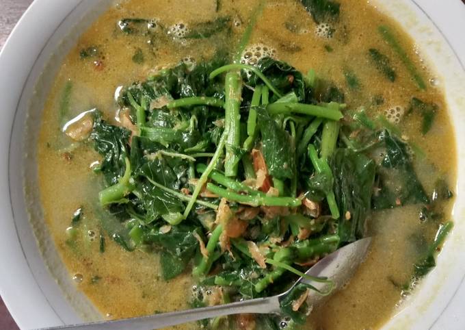 Sayur Bobor bayam kaldu udang