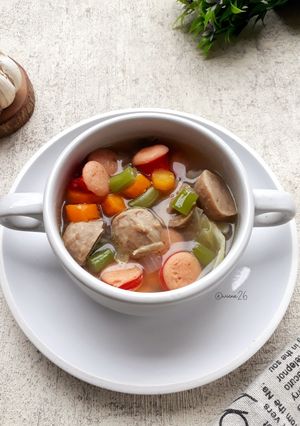 Foto resep Sup Baso Sosis