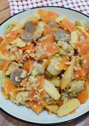 Foto resep Capcay Sayur Bakso Kering
