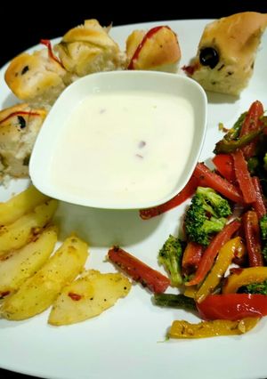 चीज़ फ़ॉन्ड्यू (cheese fondue recipe in Hindi) रेसिपी मुख्य फोटो