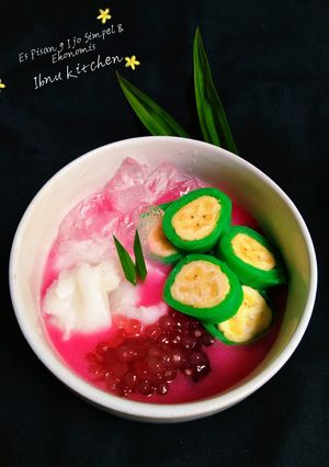 Foto resep Es Pisang Ijo Ekonomis