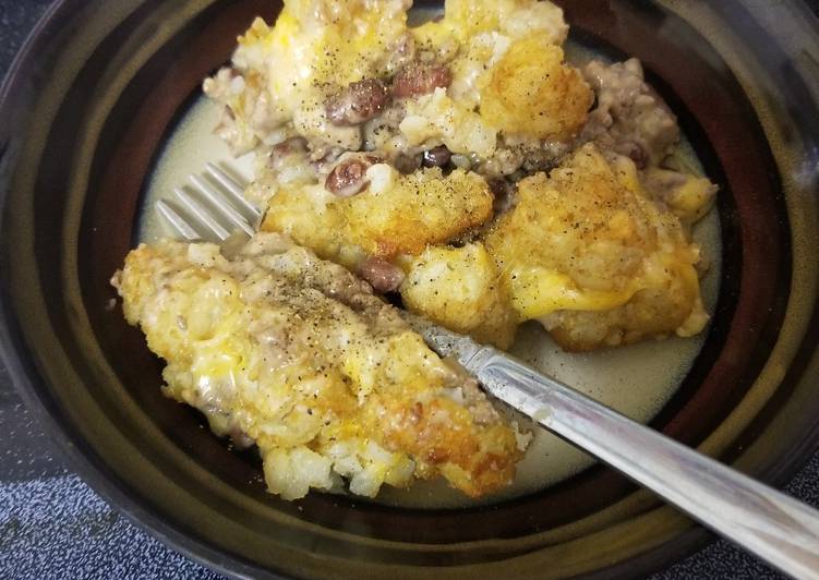 Steps to Prepare Quick Tater Tot Casserole