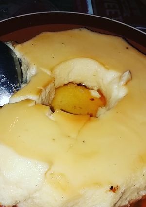 Una foto de Flan de leche condensada