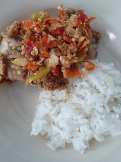 Foto resep Ayam geprek oatmeal(diet)