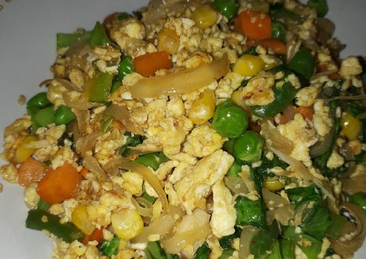 Bagaimana Membuat Orak arik telur &amp; sayur, Sempurna