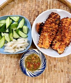 hải sản bằng nồi chiên không khí