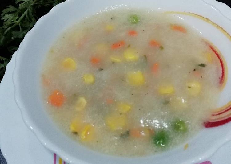 Recipe of Ultimate Mix veg Corn Soup