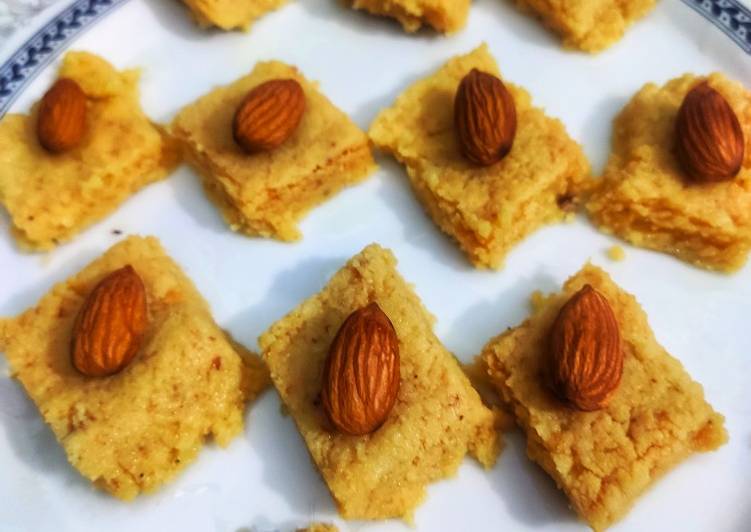 Steps to Make Quick Malai burfi