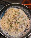 Spaghetti Carbonara Simple dan Creamy