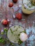 Litchi basil mojito
