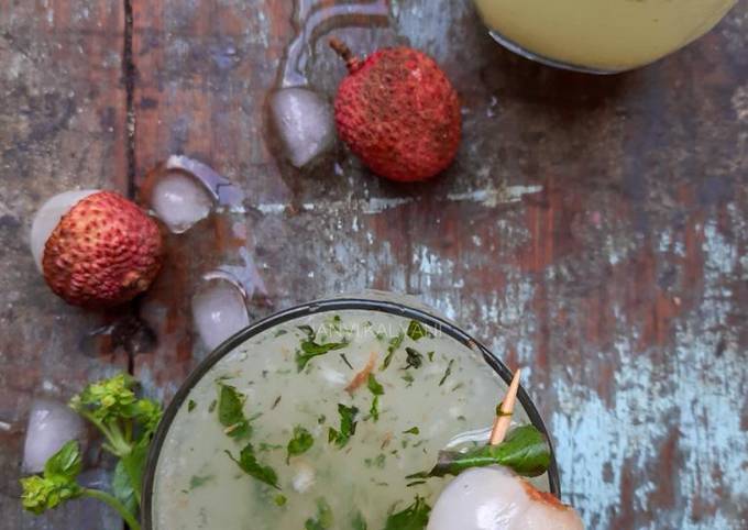 Recipe of Anthony Bourdain Litchi basil mojito