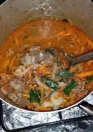 A picture of Shredded carrot stew.