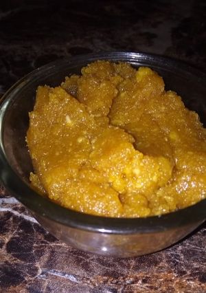 A picture of Moong Daal halwa.