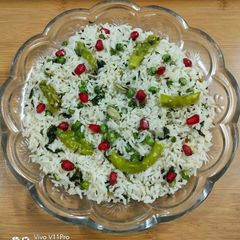 A picture of Palak Peas Rice.