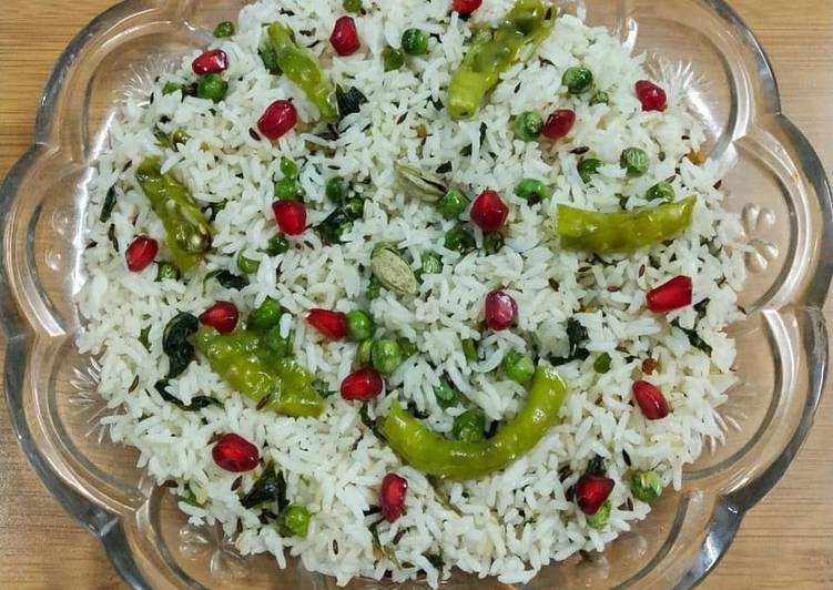 Palak Peas Rice