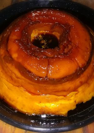 Una foto de Flan casero de vainilla!💞
