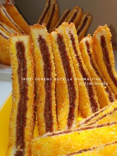 Foto resep Roti Goreng Nutella Ovomaltine jajanan anak dirumah