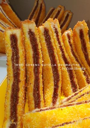 Foto resep Roti Goreng Nutella Ovomaltine jajanan anak dirumah