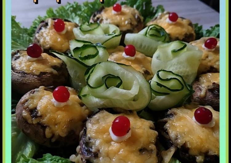 🌿🍄🧀Фаршированные шампиньоны под сыром