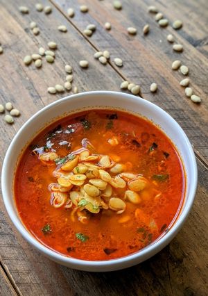 A picture of Valache Birde / Bitter Field Beans Curry.