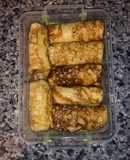 Блины на кефире с мясом