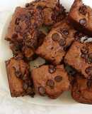 Peppermint Broad Bean blondie brownies