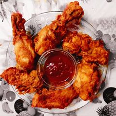 A picture of KFC Chicken.