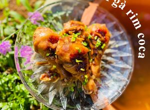 Hình của món Đùi gà rim CoCa.