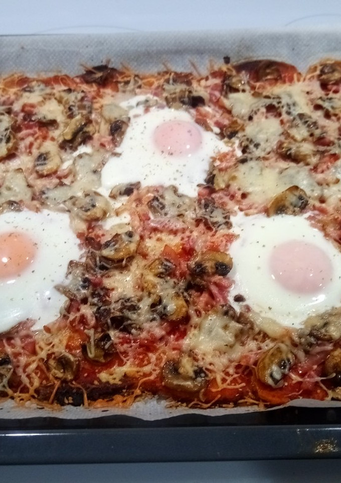 Una foto de Pizza casera con base de patata