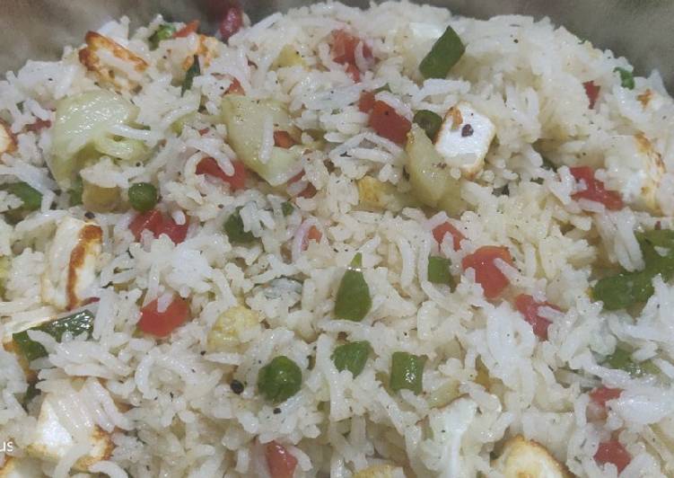 Easiest Way to Make Homemade Paneer Fried Rice