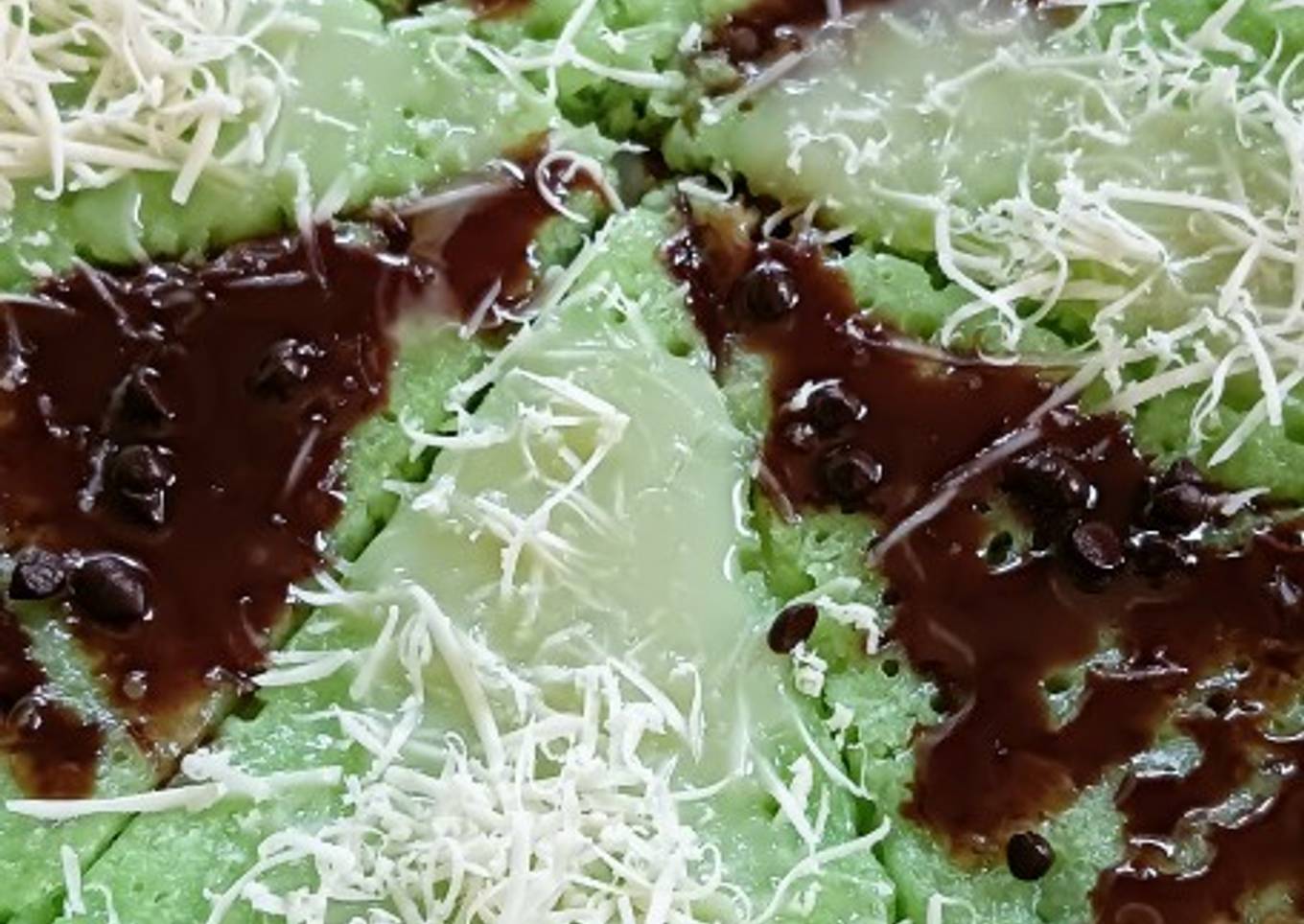 Martabak manis (terbul) pandan