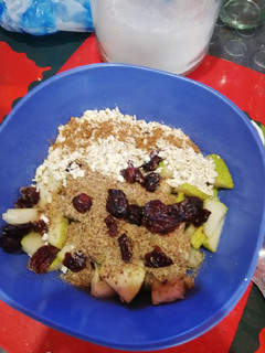 Una foto de Bowl desayuno con pera _ vegan