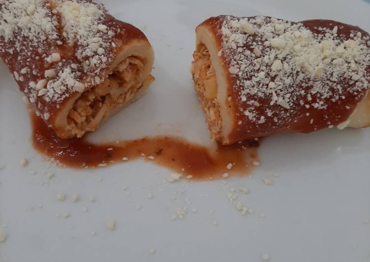 Panqueca de Frango Desfiado - Tudogosreceitas