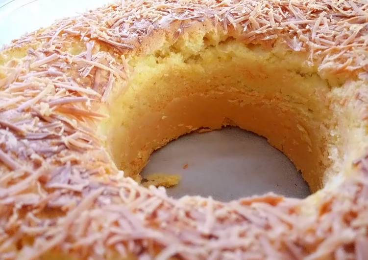 Resep Bolu tape tabur keju yang Bikin Ngiler