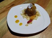 Una foto de mousse de mandarina