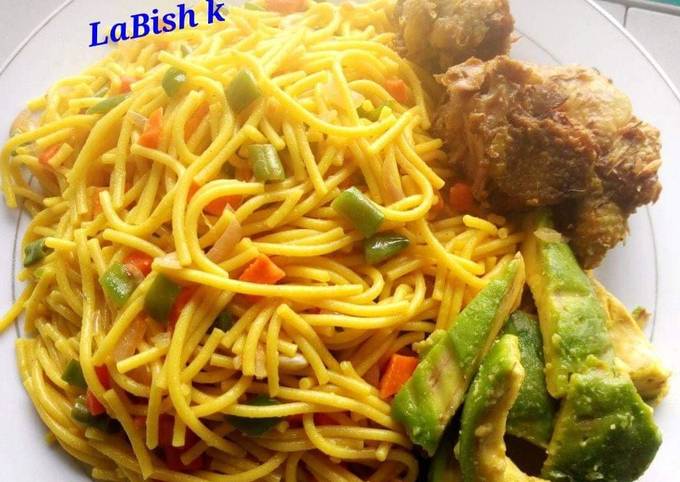 Recipe of Ultimate Spagetti with avacado