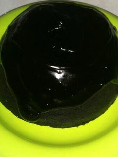 Foto resep Steamed choco cake with chocolate sauce