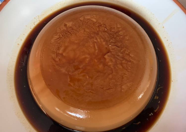 Flan de chocolate
