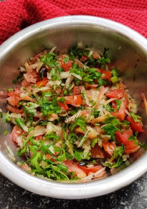 A picture of Carrot Cucumber Tomato Koshimbir (Salad) !!.