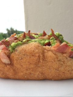 A picture of Avocado And Bacon Pita Sandwich .