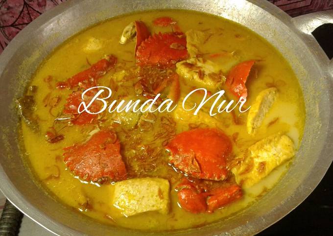 Cara Buat Kepiting santan + tahu Gampang