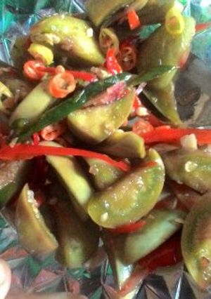 Foto resep Oseng terong hijau