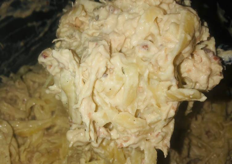 Crack chicken fettuccine pasta 🍝 Crack chicken fettuccine pasta 🍝