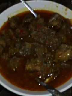 A picture of Meat peppersoup.