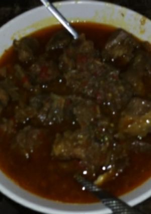 A picture of Meat peppersoup.